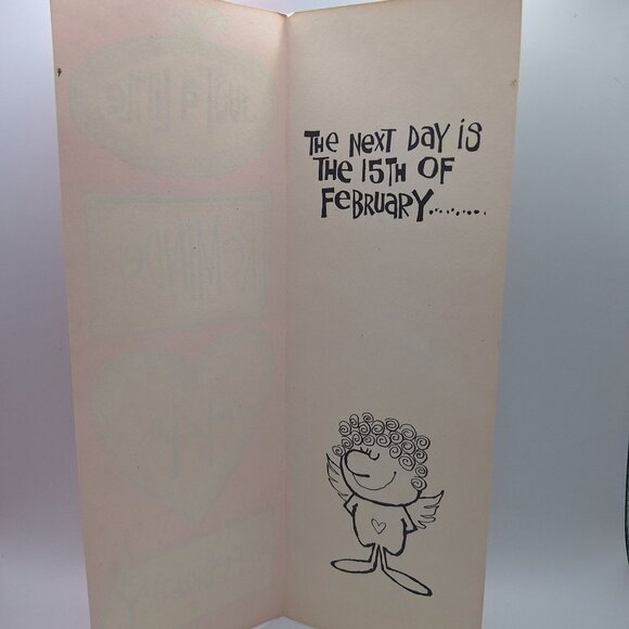 Hallmark Contemporary Cards Valentine Reminder Just A Little Cheeky Humor Retro - Picture 4 of 6